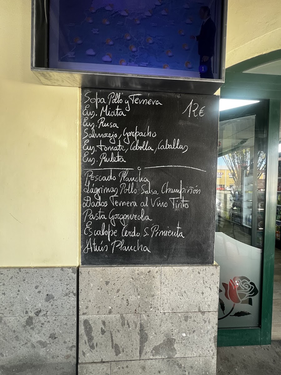 Menu Restaurante Las Rosas 2-8